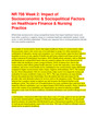NR 708 Week 2 Discussion 2 Impact of Socioeconomic and Sociopolitical Factors on Healthcare Finance
