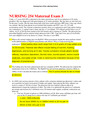 NURSING 254 Maternal Exam 3 Questions And Answers (Latest Updated Version)