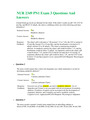 NUR 2349 PN1 Exam 3 Questions And Answers  (Latest Update ) 2020/2021