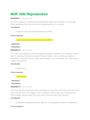 NUR 1600 Reproduction Questions and Answers with Explanation: Exam Practice and Review