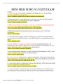 HESI MED SURG V1 EXIT EXAM QUESTIONS AND COMPLETE ANSWERS (LATEST UPDATE)