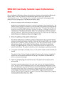 NRSG 663 Case Study: Systemic Lupus Erythematosus (SLE)
