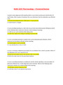 NURS 3247 Pharmacology - Proctored Assesment