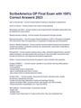 ScribeAmerica OP Final Exam with 100- correct answers 2023