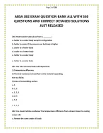 ABSA 3B2 EXAM QUESTION BANK ALL WITH 550 QUESTIONS AND CORRECT DETAILED ...