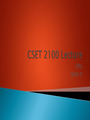 CSET 2100 Lecture 14: Graphics(GPU) RAID.