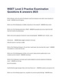 WSET Level 2 Practice Examination