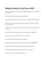 Milady Esthetics Final Exam 2023