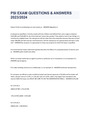 PSI EXAM QUESTIONS & ANSWERS 2023/2024
