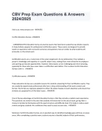 CBV Prep Exam Questions and Answers 2024/2025 - DocMerit