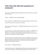 HCA 100 units 3&6 test questions & answers5