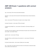 AMT 280 Exam 1 questions with correct answers-4