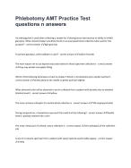 Phlebotomy AMT Practice Test questions n answers -2