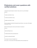 Phlebotomy amt exam questions with verified solutions-81