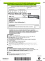 Pearson Edexcel Level 3 GCE 9MA0/01 Mathematics Advance  paper 1:Pure Mathematics1 Question paper 2