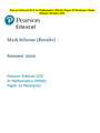 Pearson Edexcel GCE In Mathematics (9MA0) Paper 32 Mechanics Mark  Scheme (Results) 2022
