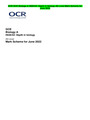 OCR GCE Biology A H020/02: Depth in biology AS Level Mark Scheme for  June 2022