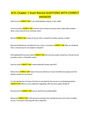 XCEL Chapter 1 Exam Review QUESTIONS WITH CORRECT ANSWERS