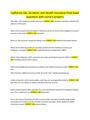 California Life, Accident, and Health Insurance Final exam questions with correct answers