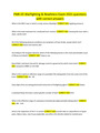 PMK-EE Warfighting & Readiness Exam 2021 questions with correct answers