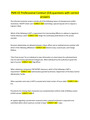 PMK-EE Professional Conduct (E4) questions with correct answers