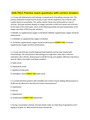 AHA PALS Practice exam questions with correct answers