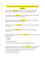 TNCC Notes for Written Exam questions with correct answers