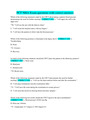 PCT NHA Exam questions with correct answers