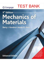 SOLUTION MANUAL FOR MECHANICS OF MATERIALS ENHANCED 9TH EDITION BY ...