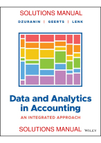 DATA AND ANALYTICS IN ACCOUNTING AN INTEGRATED APPROACH 1ST EDITION ANN C. DRUZANIN, GUIDO GEERTS