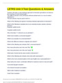 LETRS Unit 3 Test Questions & Answers