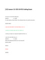 Lesson 12: ICD-10-PCS Coding Exam Complete Solution