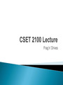 CSET 2100 Frag' n' Drives