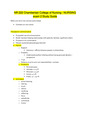 NR 222 Chamberlain College of Nursing - NURSING exam 2 Study Guide 2020