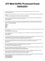 ATI Med-SURG proctored exam 2020/2021