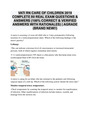 VATI RN CARE OF CHILDREN 2019 COMPLETE 80 REAL EXAM QUESTIONS & ANSWERS (100% CORRECT & VERIFIED ANSWERS WITH RATIONALES) | AGRADE (BRAND NEW!!)