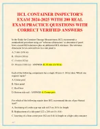 IICL CONTAINER INSPECTOR'S EXAM 2024-2025 WITH - DocMerit