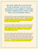 2024 NEW AHIP FINAL EXAM TEST  BANK WITH 500+ ACTUAL EXAM  QUESTIONS AND CORRECT ANSWERS  (EXPERT VERIFIED SOLUTIONS) AHIP  FINAL EXAM 2024/2025 (NEW!!)