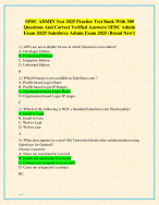 2025 Salesforce Admin Certification Exam Test Banks (BUNDLE) With 1300+ Questions and Correct Answers/ Salesforce Admin Certification Test 2025 Prep Questions Bank with Answers| SFDC