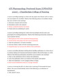 ATI Pharmacology Proctored Exam {UPDATED 2020}
