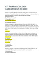 ATI PHARMACOLOGY  ASSESSMENT (B) 2019  ( 98%  correct answers )
