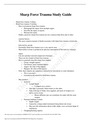 Sharp Force Trauma Study Guide