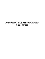 2024 PEDIATRICS ATI Final Proctored Exam