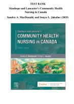 Stanhope and Lancasters Community Health Nursing in Canada, 4th Edition Test Bank (MacDonald,2025)