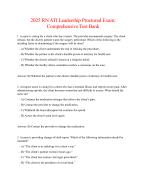 2025 RN ATI Leadership Proctored Exam| BRAND NEW!!!!