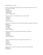 Chamberlain NR 283 Comprehensive Final Exam: Essential Pathophysiology Questions and Answers