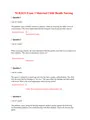 NUR 2633 / NUR2633 Exam 3(Latest 2021 / 2022): Maternal Child Health Nursing - Rasmussen College