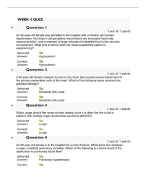 NURS 6501N Week 4 Quiz 1 – Question with Answers (Latest 2024/2025)