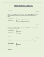 NURS 6501N Week 4 Quiz – Question and Answers (30/30 Points)Latest 2024/2025