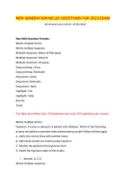 NEW GENERATION NCLEX PN 2024 TEST BANK QUESTIONS AND CORRECT DETAILED ...